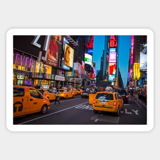 Times Square New York Taxi Cabs NY Sticker